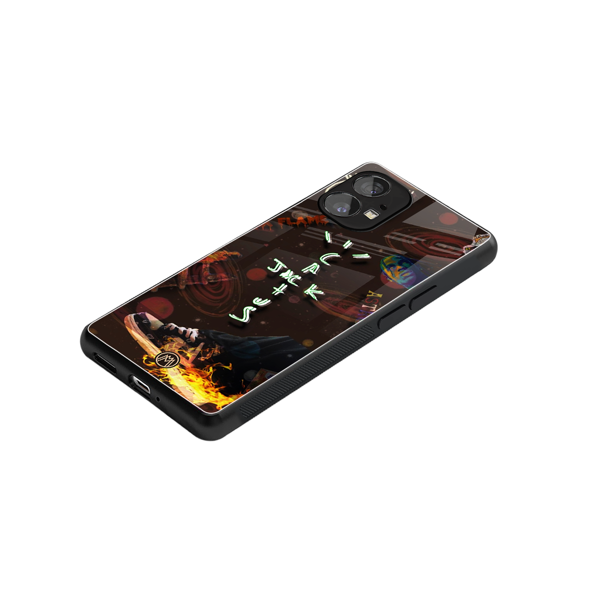 cactus jack brown back phone cover | glass case for nothing phone 1
