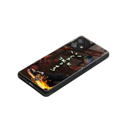 cactus jack brown back phone cover | glass case for nothing phone 1