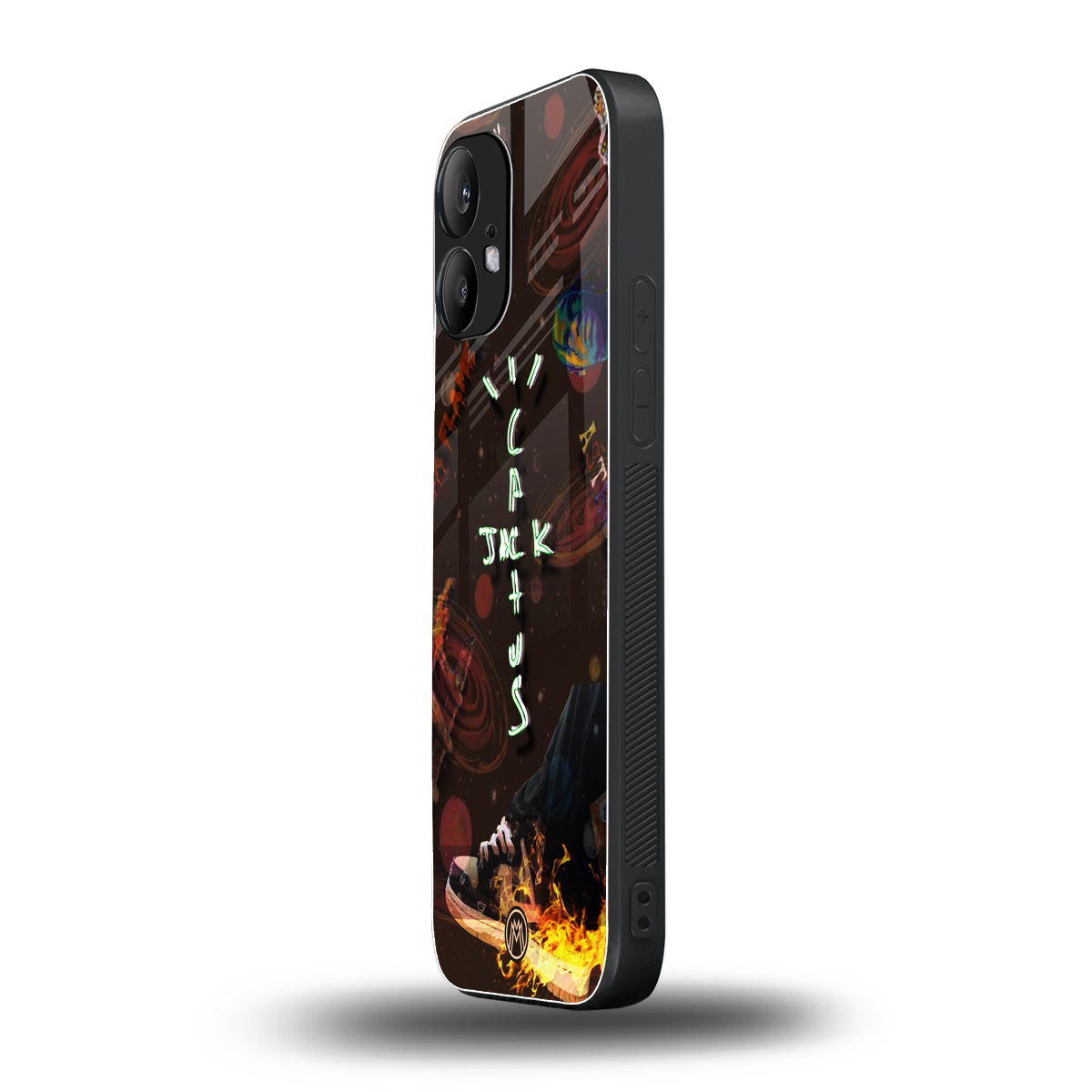 cactus jack brown back phone cover | glass case for nothing phone 2