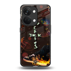 cactus jack brown back phone cover | glass case for oneplus nord 3