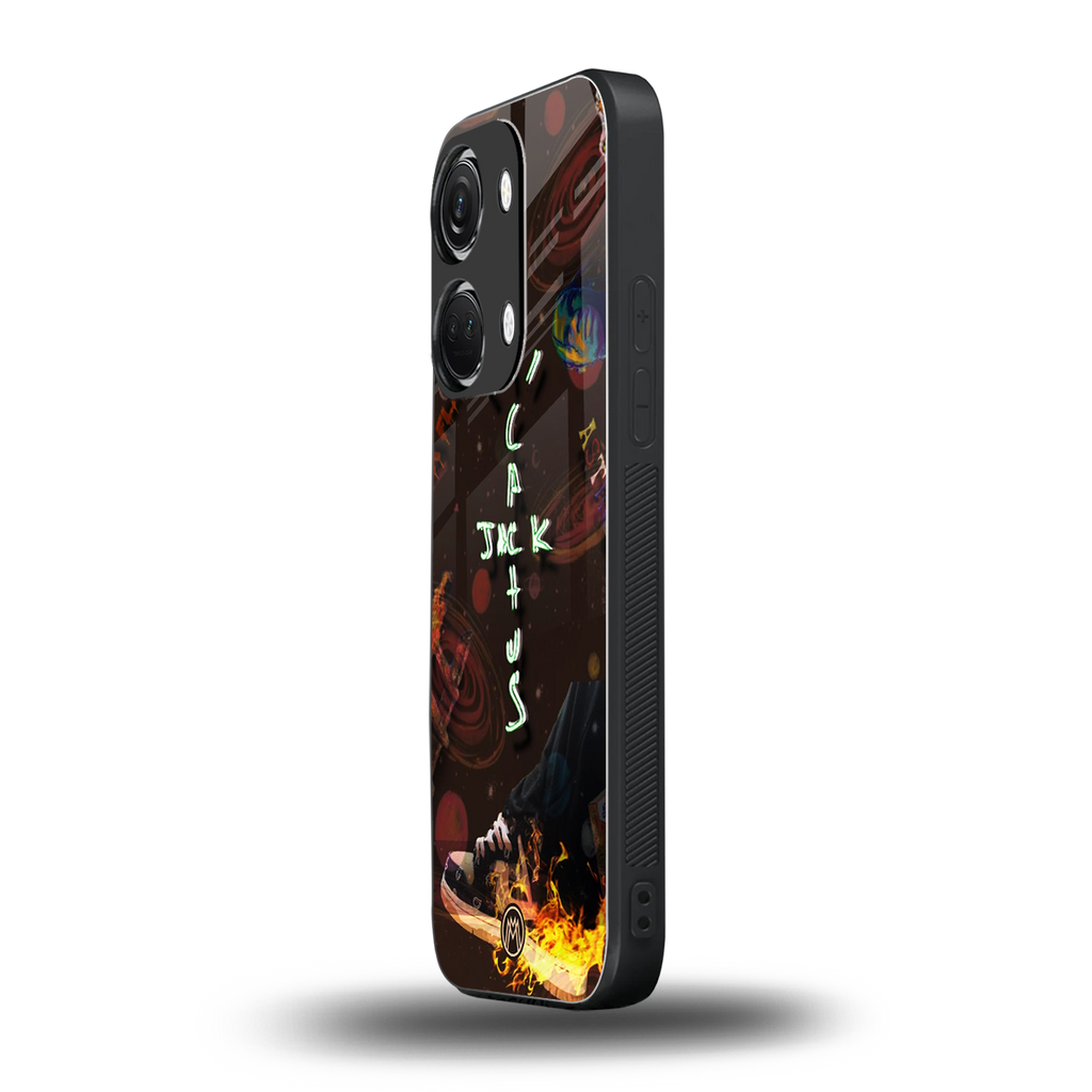 cactus jack brown back phone cover | glass case for oneplus nord 3