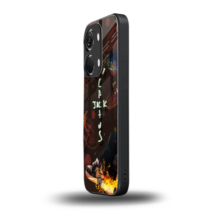 cactus jack brown back phone cover | glass case for oneplus nord 3