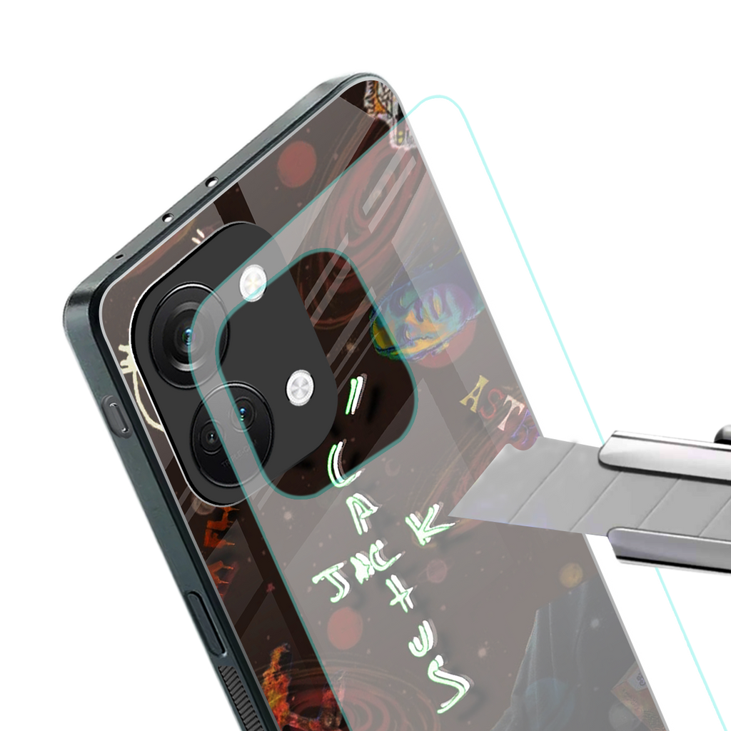 cactus jack brown back phone cover | glass case for oneplus nord 3