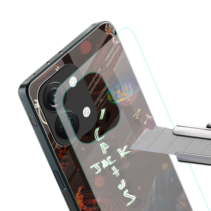 cactus jack brown back phone cover | glass case for oneplus nord 3