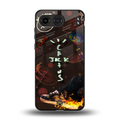 cactus jack brown back phone cover | glass case for oneplus nord 4