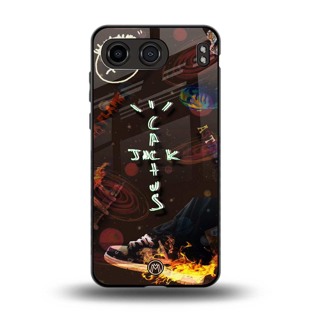 cactus jack brown back phone cover | glass case for oneplus nord 4