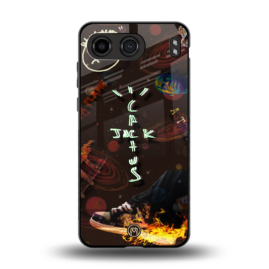 cactus jack brown back phone cover | glass case for oneplus nord 4