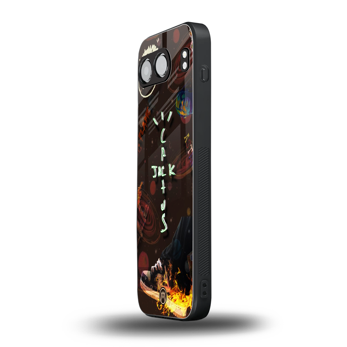 cactus jack brown back phone cover | glass case for oneplus nord 4