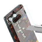 cactus jack brown back phone cover | glass case for oneplus nord 4