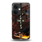 cactus jack brown back phone cover | glass case for oneplus nord ce 3
