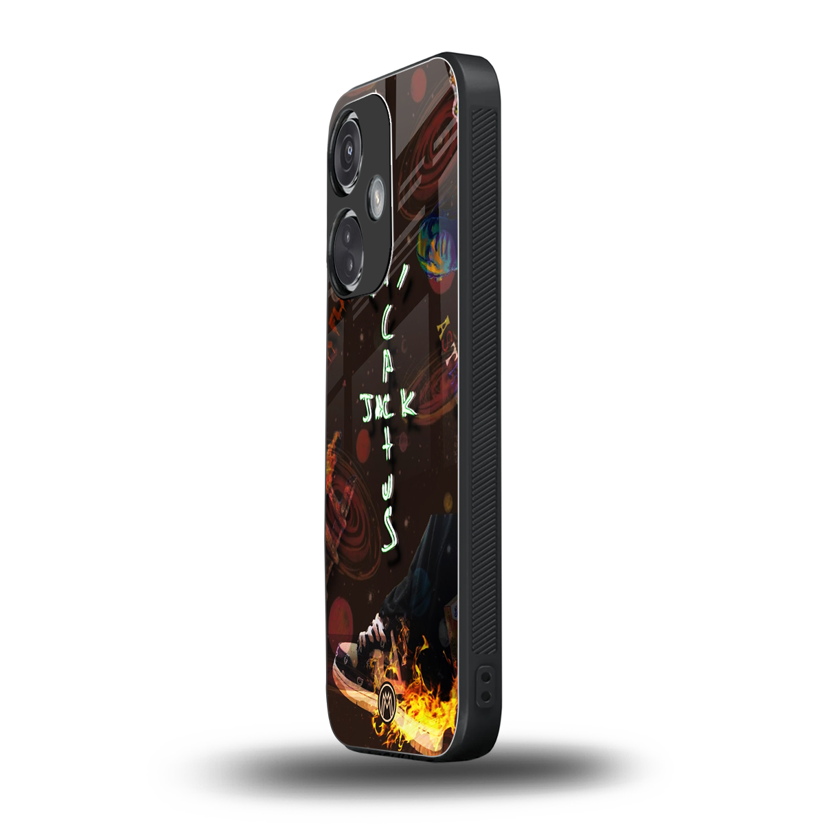 cactus jack brown back phone cover | glass case for oneplus nord ce 3