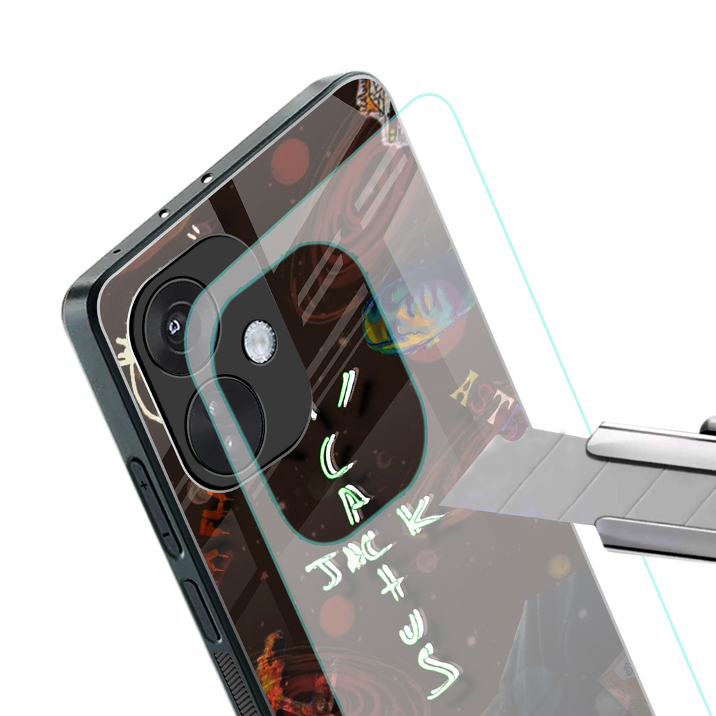 cactus jack brown back phone cover | glass case for oneplus nord ce 3