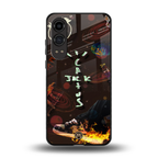 cactus jack brown back phone cover | glass case for oneplus nord ce 4 lite