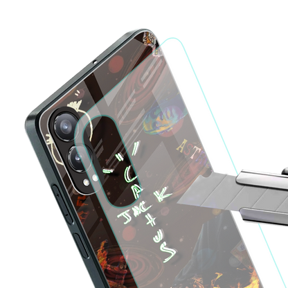 cactus jack brown back phone cover | glass case for oneplus nord ce 4 lite