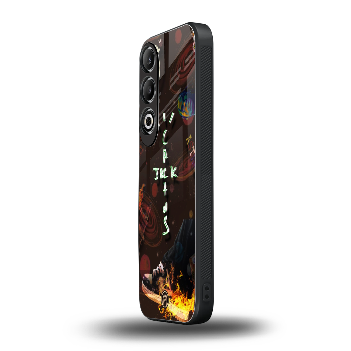 cactus jack brown back phone cover | glass case for oneplus nord ce 4