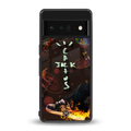 cactus jack brown back phone cover | glass case for google pixel 6 pro