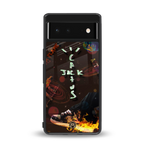 cactus jack brown back phone cover | glass case for google pixel 6