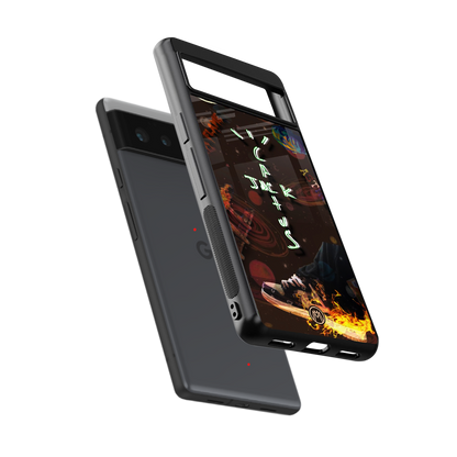 cactus jack brown back phone cover | glass case for Google Pixel 6A