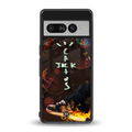 cactus jack brown back phone cover | glass case for google pixel 7 pro