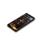 cactus jack brown back phone cover | glass case for google pixel 7 pro
