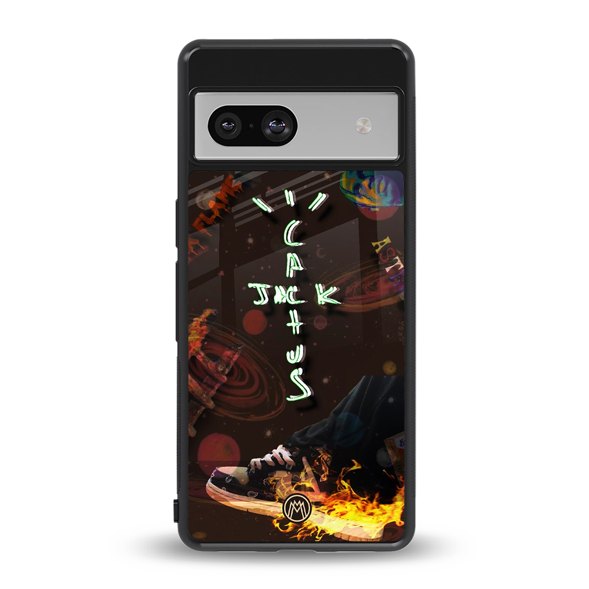 cactus jack brown back phone cover | glass case for Google Pixel 7A