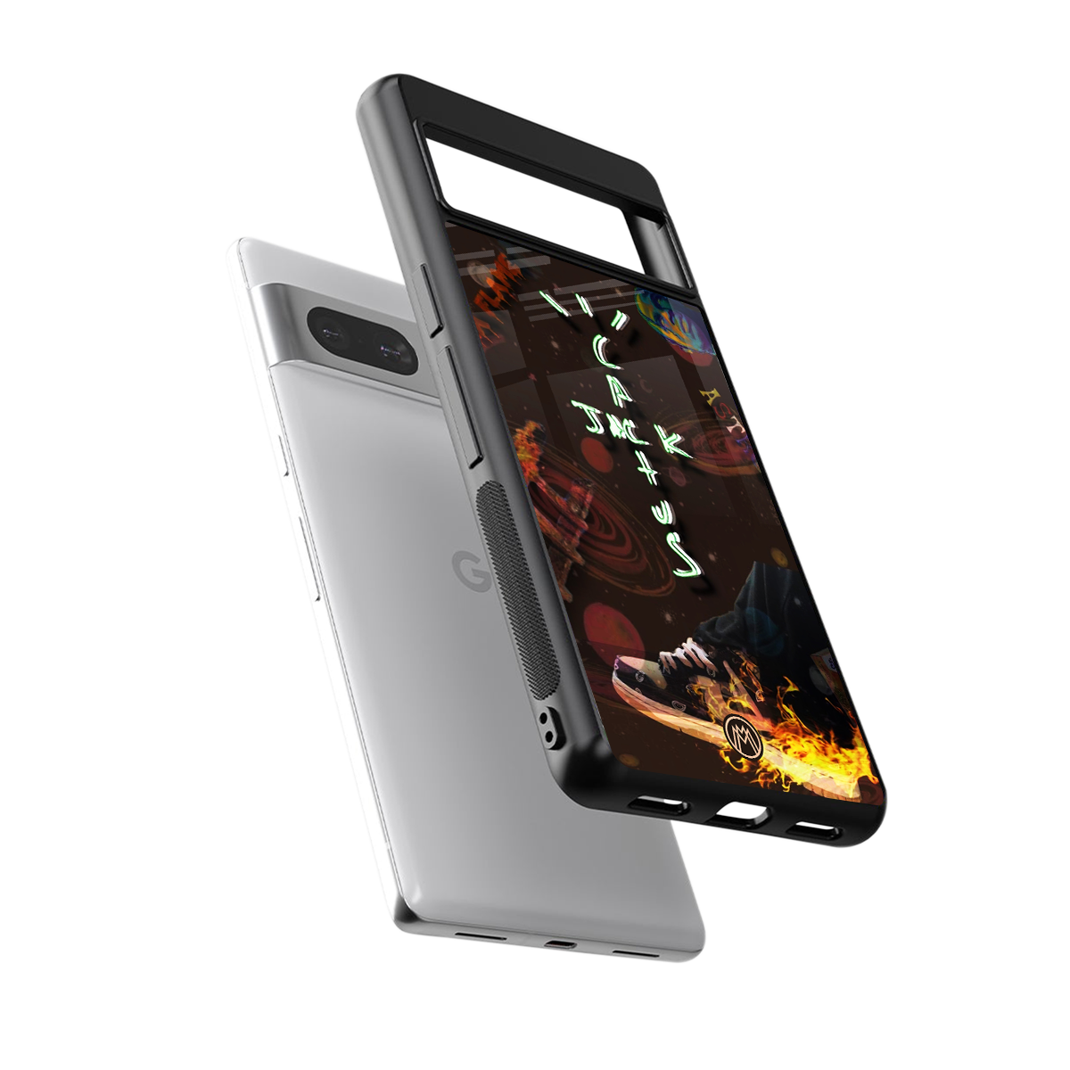 cactus jack brown back phone cover | glass case for Google Pixel 7A