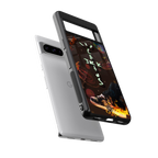 cactus jack brown back phone cover | glass case for google pixel 8 pro