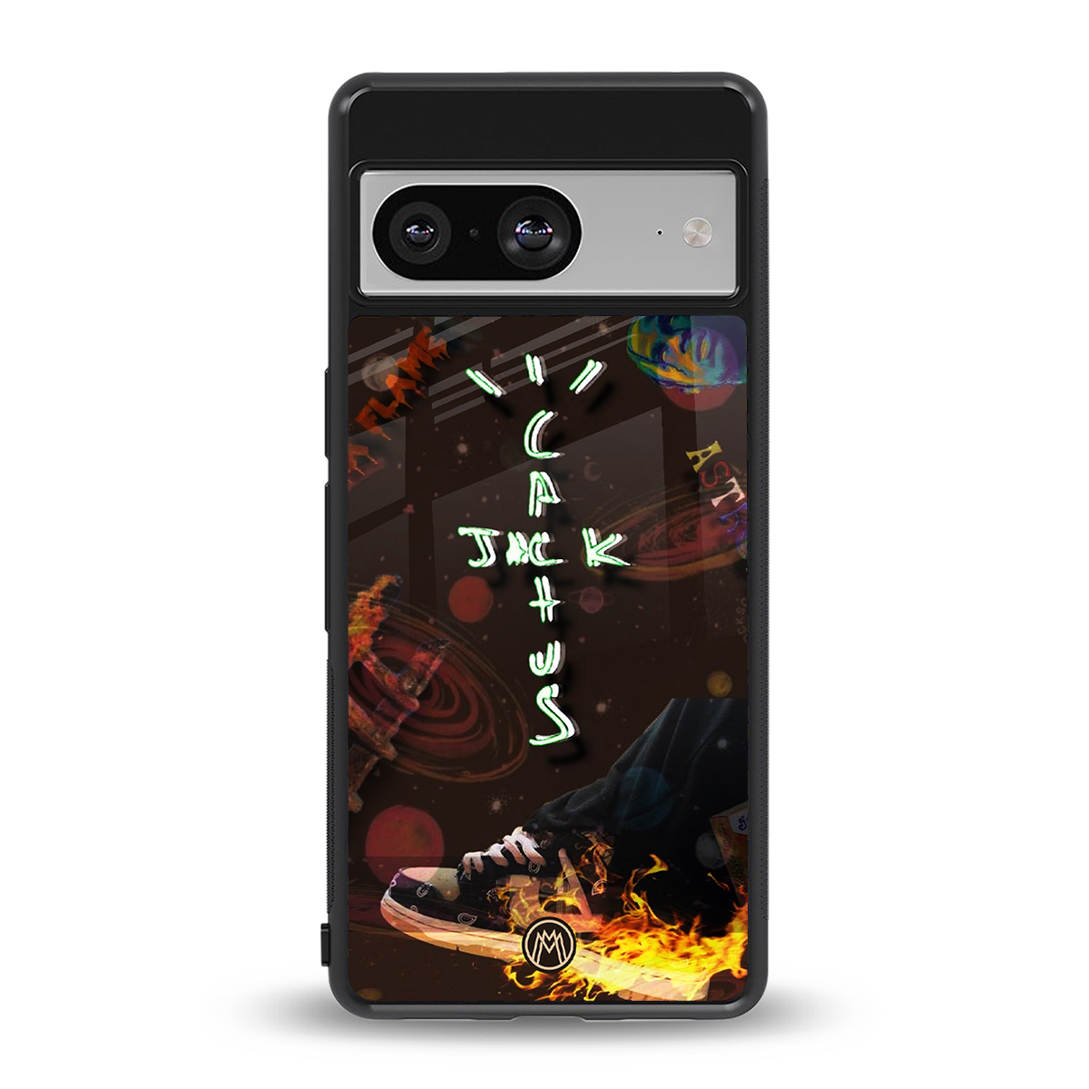 cactus jack brown back phone cover | glass case for Google Pixel 8