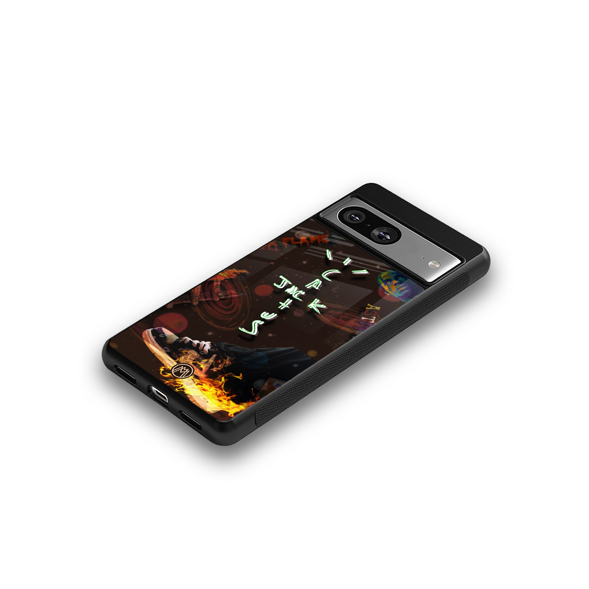 cactus jack brown back phone cover | glass case for Google Pixel 8
