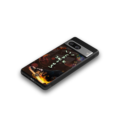 cactus jack brown back phone cover | glass case for Google Pixel 8