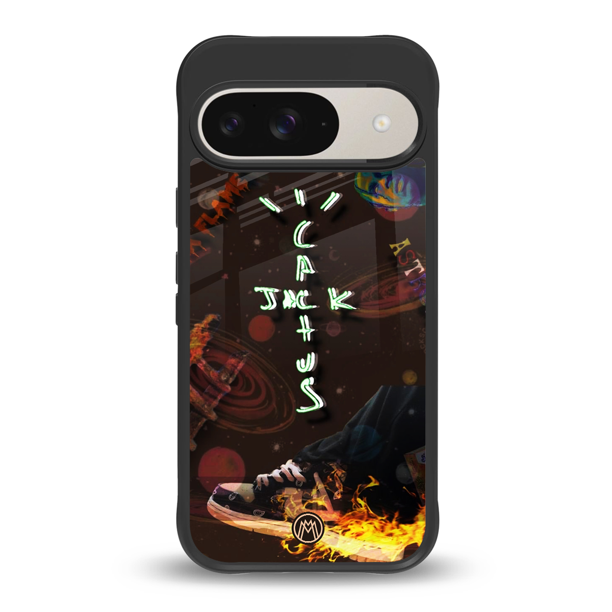 cactus jack brown back phone cover | glass case for google pixel 9