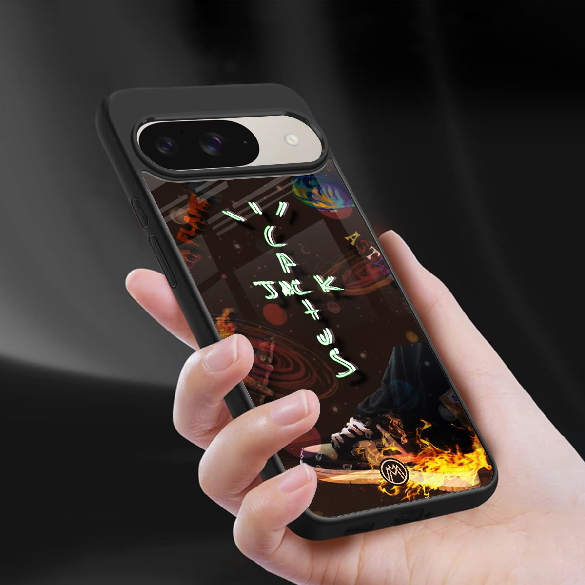 cactus jack brown back phone cover | glass case for google pixel 9