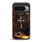 cactus jack brown back phone cover | glass case for google pixel 9 pro xl