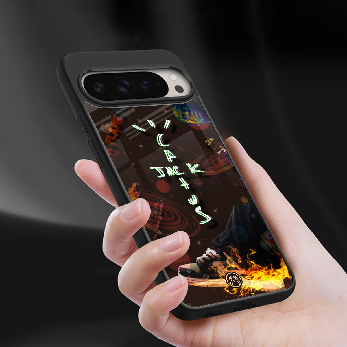 cactus jack brown back phone cover | glass case for google pixel 9 pro xl