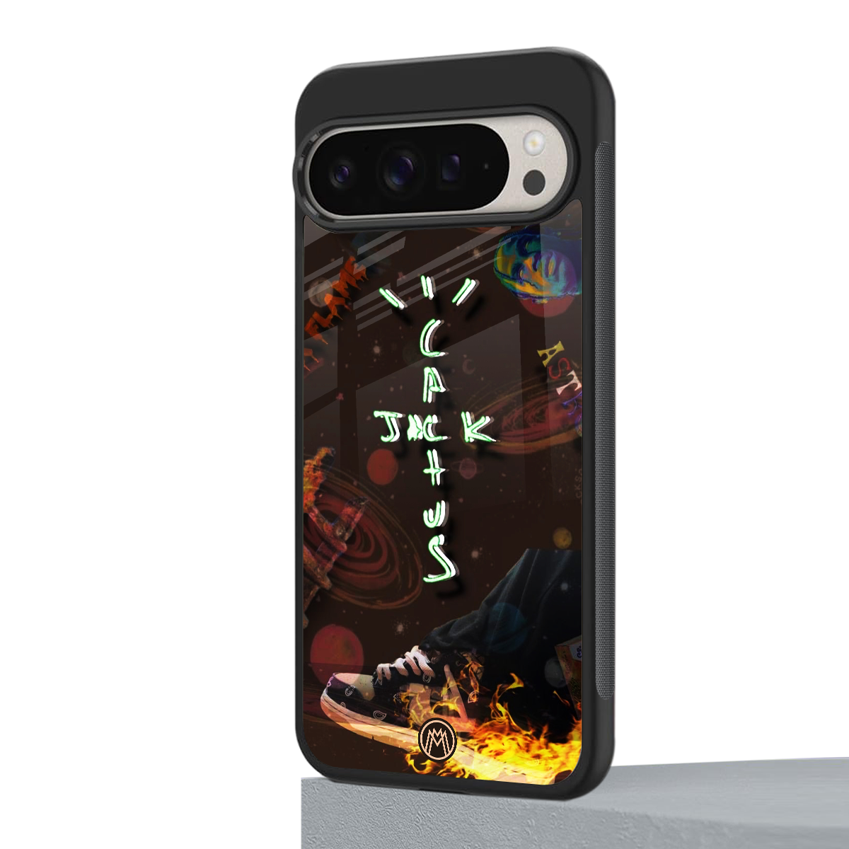 cactus jack brown back phone cover | glass case for google pixel 9 pro xl