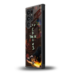 cactus jack brown back phone cover | glass case for samsung galaxy s23 ultra