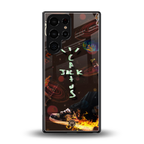 cactus jack brown back phone cover | glass case for samsung galaxy s25 ultra