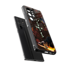 cactus jack brown back phone cover | glass case for samsung galaxy s25 ultra