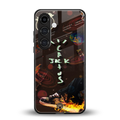 cactus jack brown back phone cover | glass case for samsung galaxy s23
