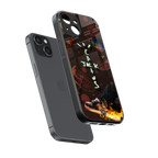 cactus jack brown back phone cover | glass case for iphone 14