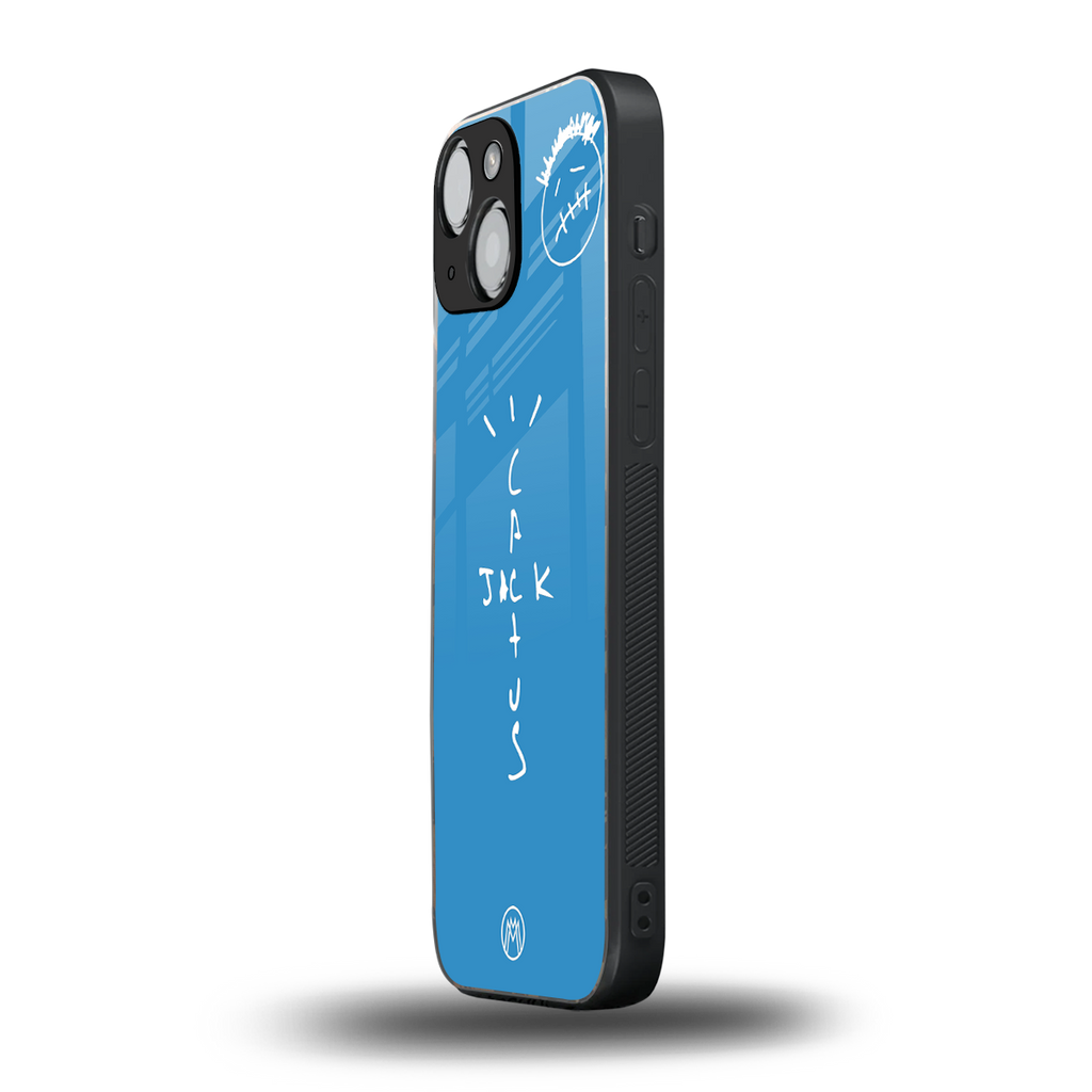 cactus jack back phone cover | glass case for iphone 13 mini