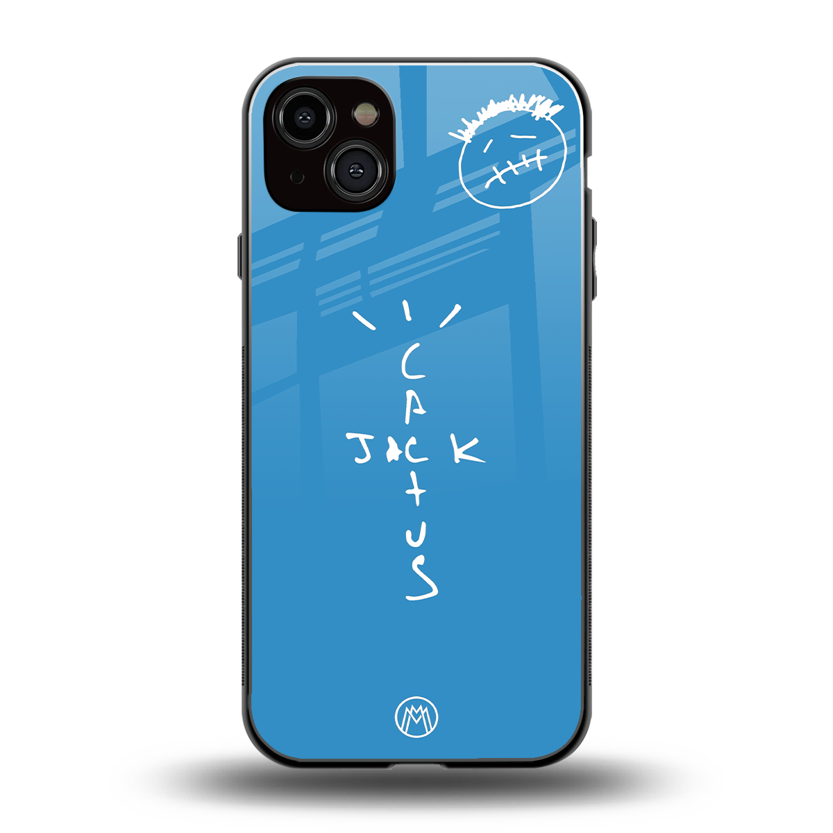 cactus jack back phone cover | glass case for iphone 15 plus