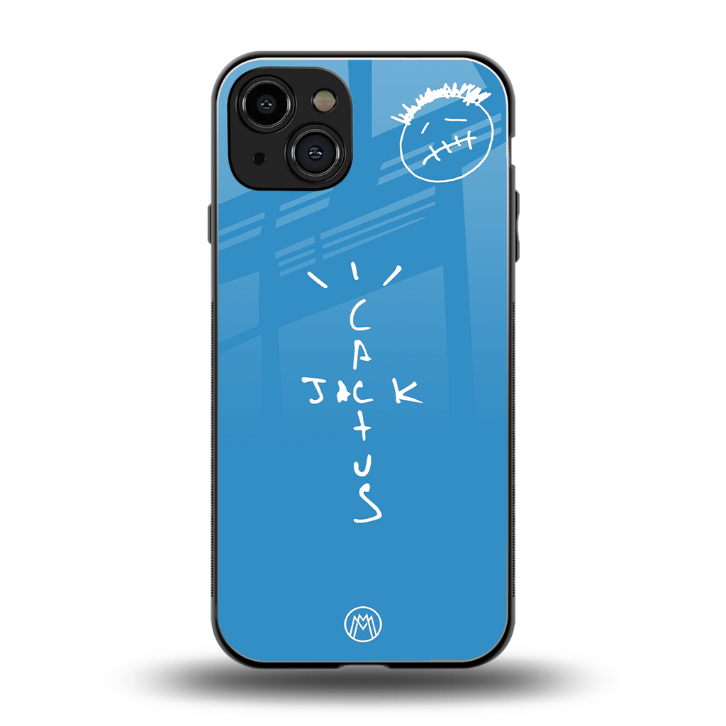 cactus jack back phone cover | glass case for iphone 14