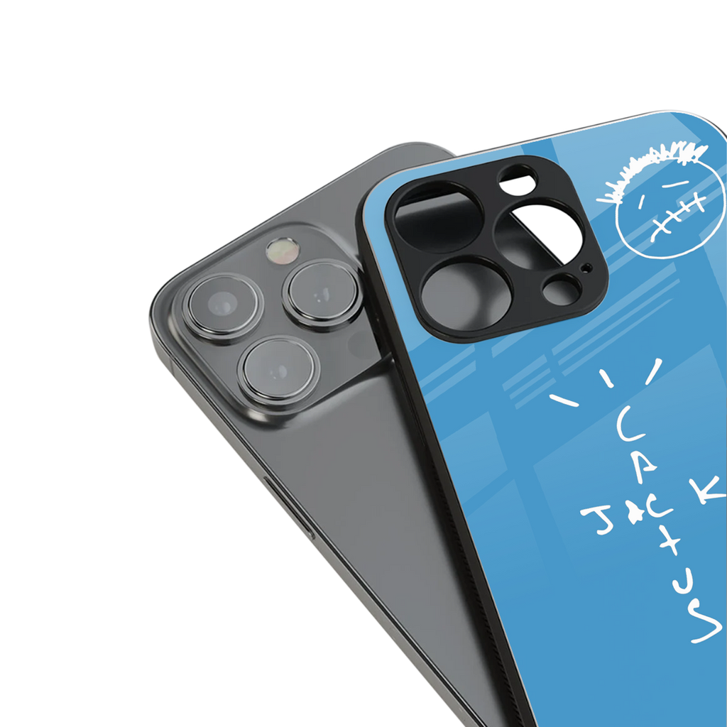 cactus jack back phone cover | glass case for iphone 16 pro