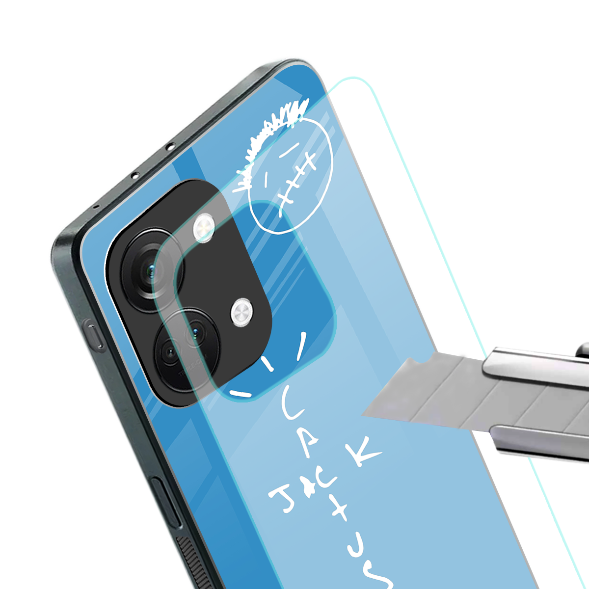 cactus jack back phone cover | glass case for oneplus nord 3