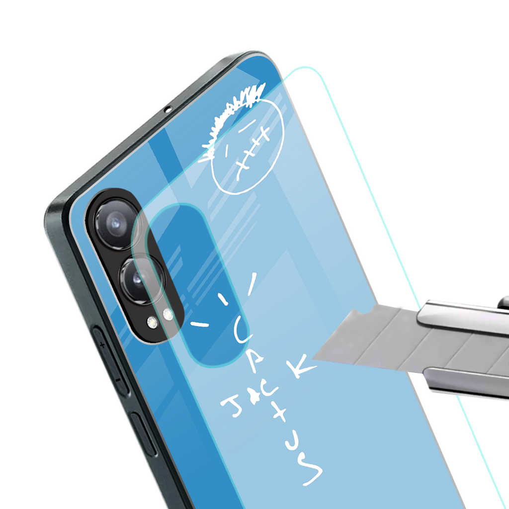cactus jack back phone cover | glass case for oneplus nord ce 4 lite