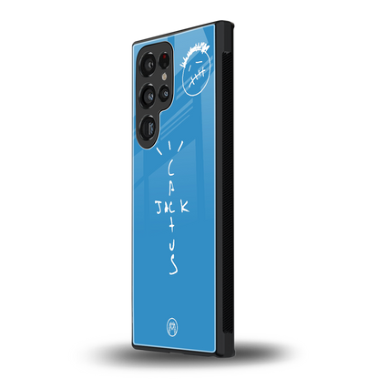 cactus jack back phone cover | glass case for samsung galaxy s23 ultra