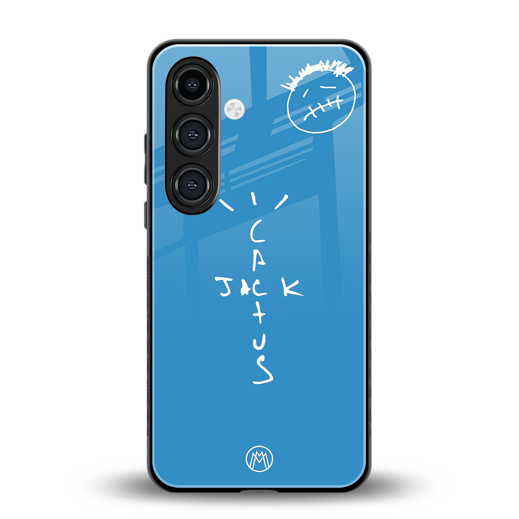 cactus jack back phone cover | glass case for samsung galaxy s24 fe