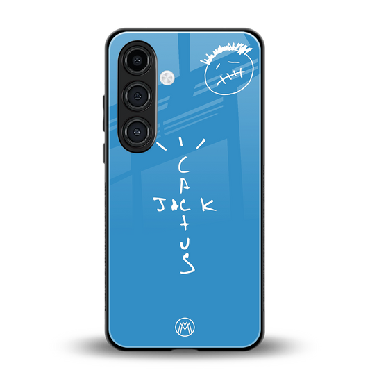 cactus jack back phone cover | glass case for samsung galaxy s24 fe