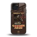 cactus jack travis scott brown back phone cover | glass case for iphone 13 mini